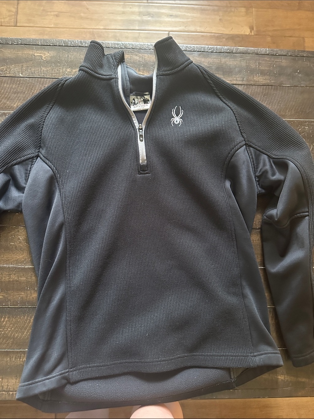 Spyder Men’s Black Half-Zip Performance Pullover
